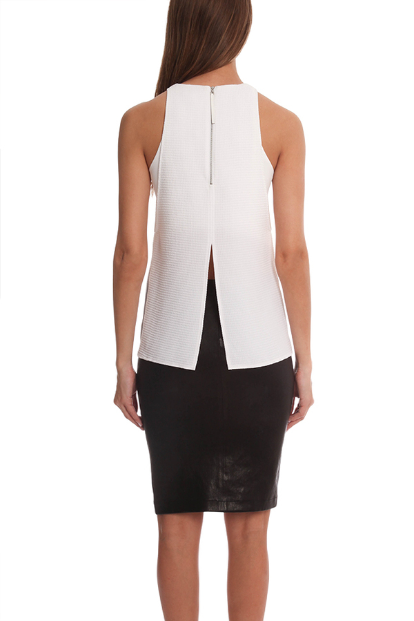 Helmut Lang Raze Drape Top - White Helmut Lang Raze Drape Top - White