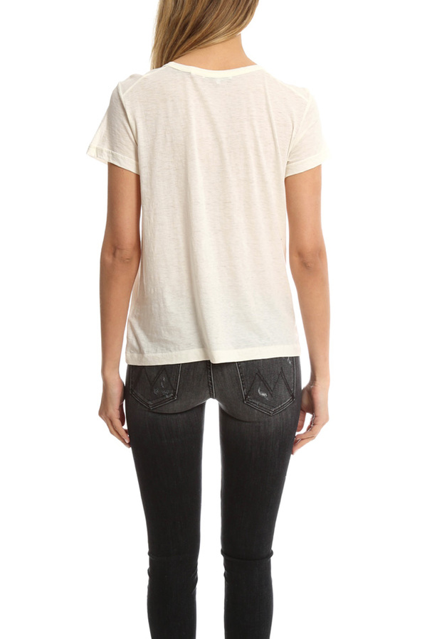 Helmut Lang Kick Front Tee - Ivory Helmut Lang Kick Front Tee - Ivory