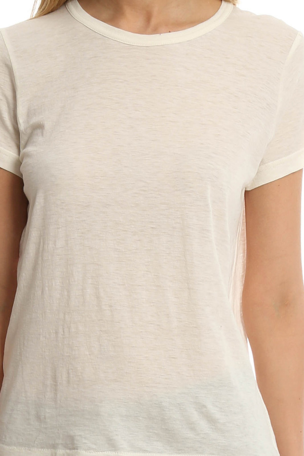 Helmut Lang Kick Front Tee - Ivory Helmut Lang Kick Front Tee - Ivory