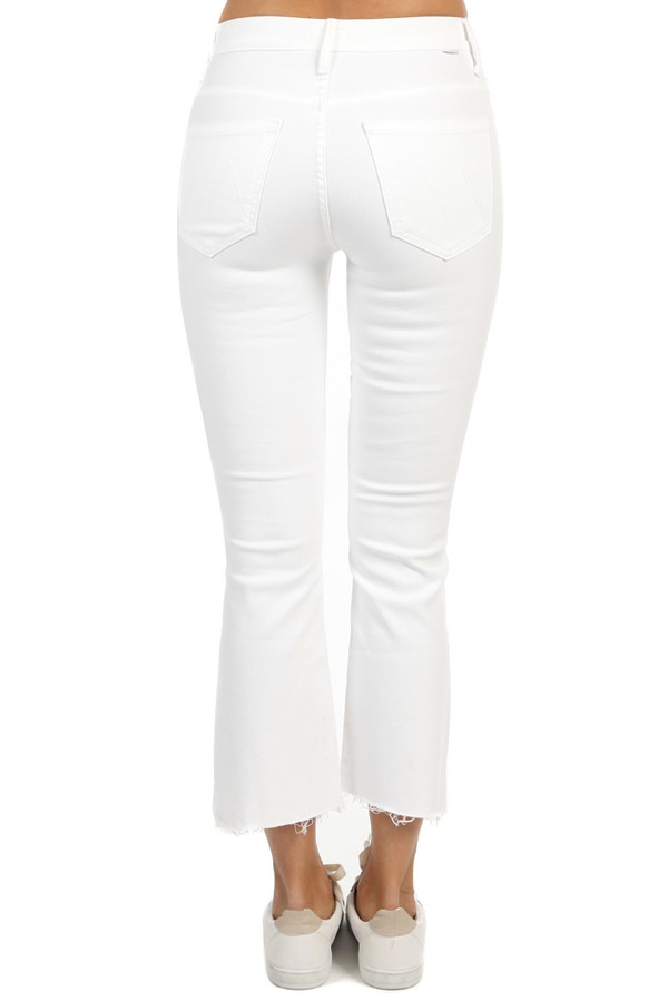 Mother Denim Insider Crop Step Fray Jean Mother Denim Insider Crop Step Fray Jean