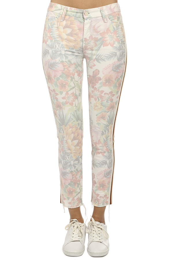 The Looker Ankle Fray Jean So Far Gone Floral Racer main image 1