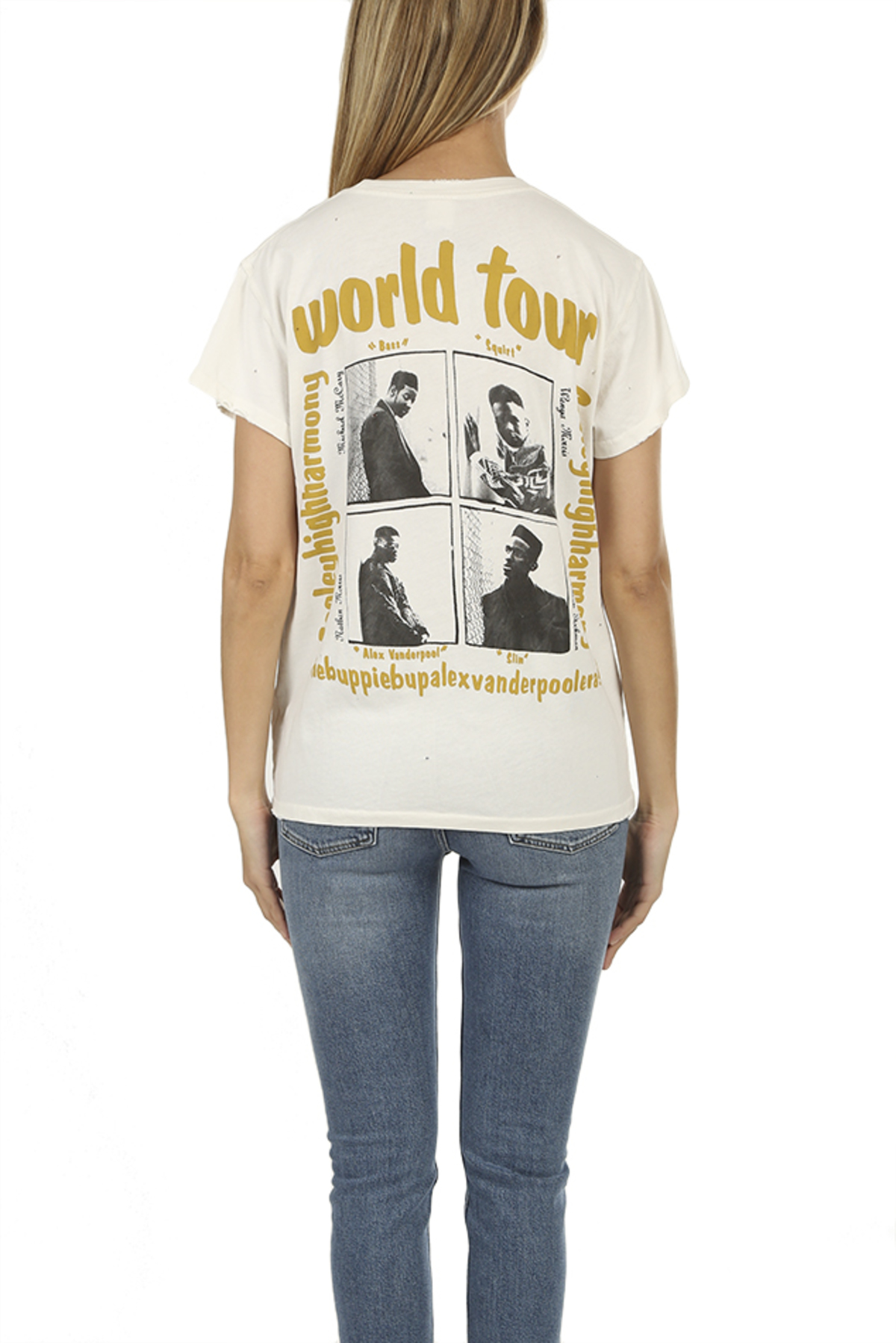 MadeWorn Boyz II Men World Tour Tee - Off White - Image 3 of 4