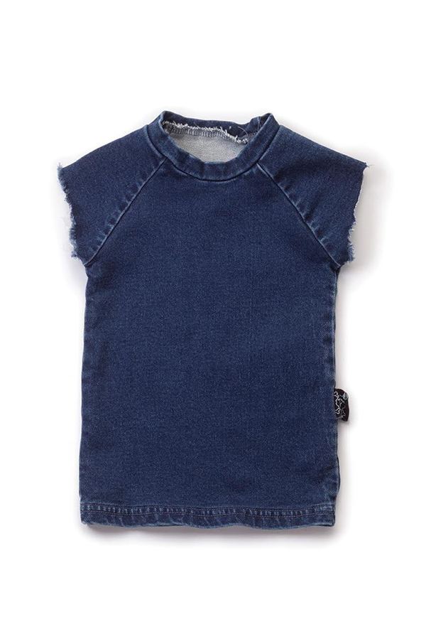 Kids Nununu Muscle Shirt - Denim Kids Nununu Muscle Shirt - Denim