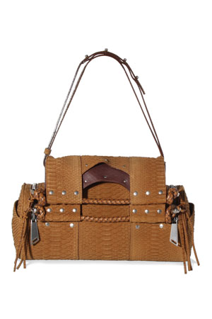 Corto Moltedo Priscilla Python Bag - Warner Brown | Garmentory