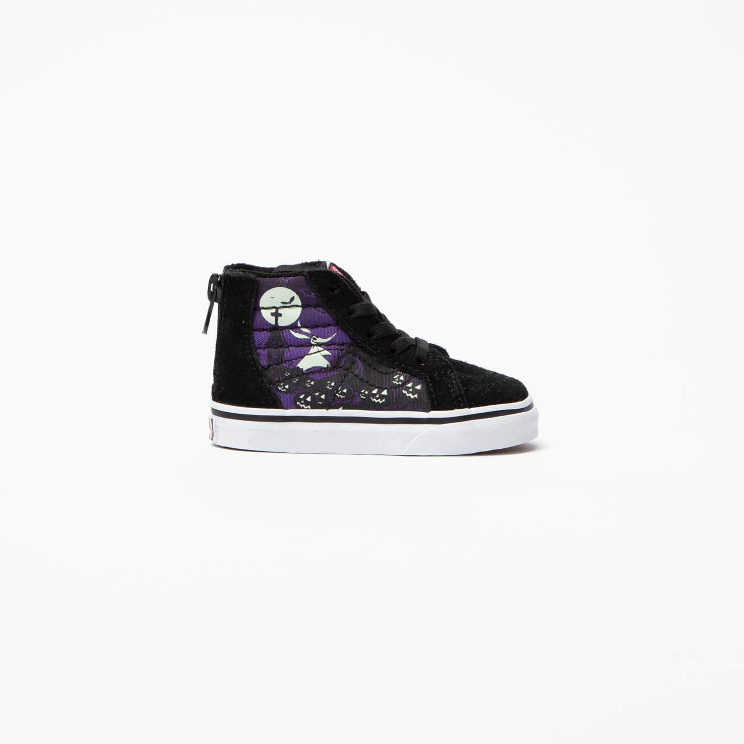 vans x the nightmare before christmas sk8 hi zip jack's lament skate shoe