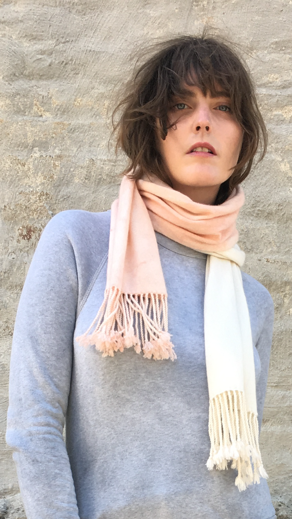 ALR HALF PINK CASHMERE SCARF ALR HALF PINK CASHMERE SCARF
