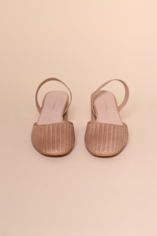 "INTENTIONALLY __________." FRIDA Heel - Sable Woven "INTENTIONALLY __________." FRIDA Heel - Sable Woven
