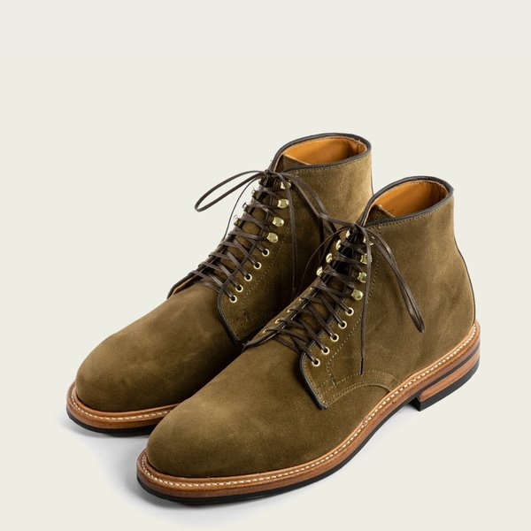Chaussures Viberg Derby 2020 Marine - Taille 9.5, Cuir Huilé, Semelle Dainite, Neuves Avec Boîte