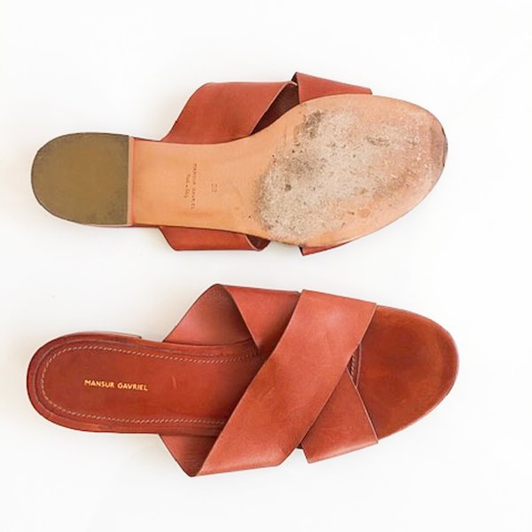 競売 pre-loved] Rust - Sandals Leather Rust Gavriel Mansur 靴