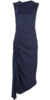 Sies Marjan Fontana Side-Ruched Dress - Marine Navy - Thumbnail 1
