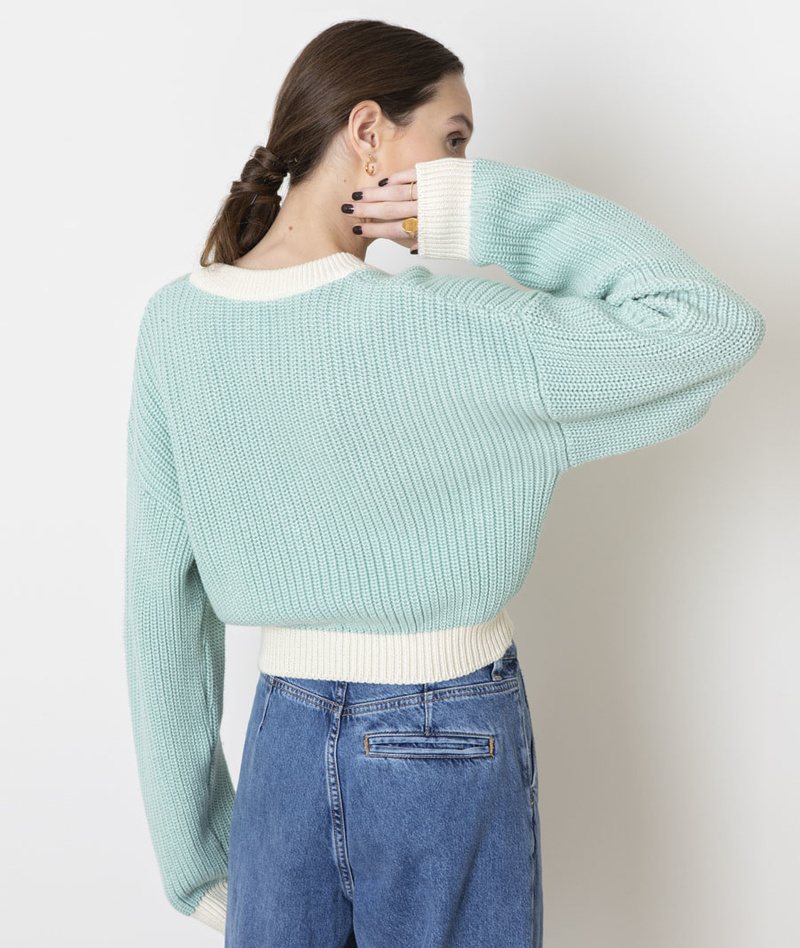 VALENTINE WITMEUR LAB 売れ筋商品|||ヴァレンタイン ウィットマー ラボ  ニット&セーター アウター レディース Sweaters Pink Valentine Witmeur Lab Cropist Ter - Mint Green | Garmentory