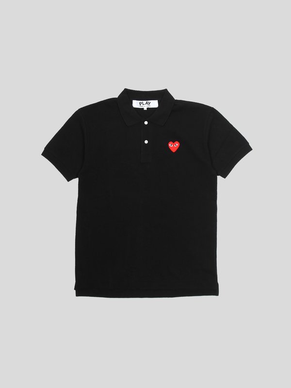 comme des garcons white polo