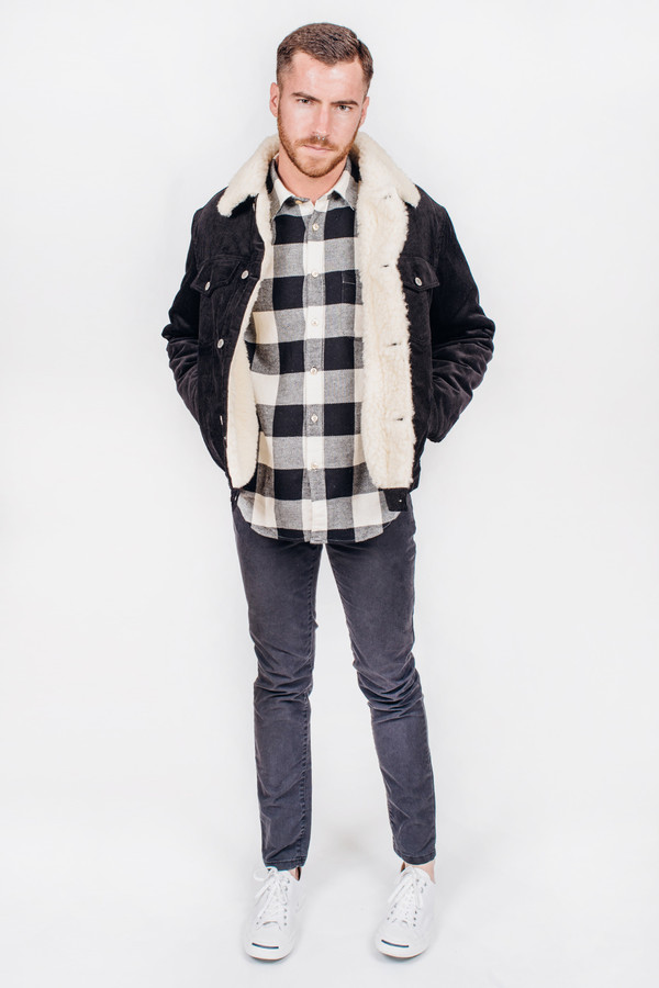 Men's Maison Kitsune Corduroy Trucker Jacket | Garmentory