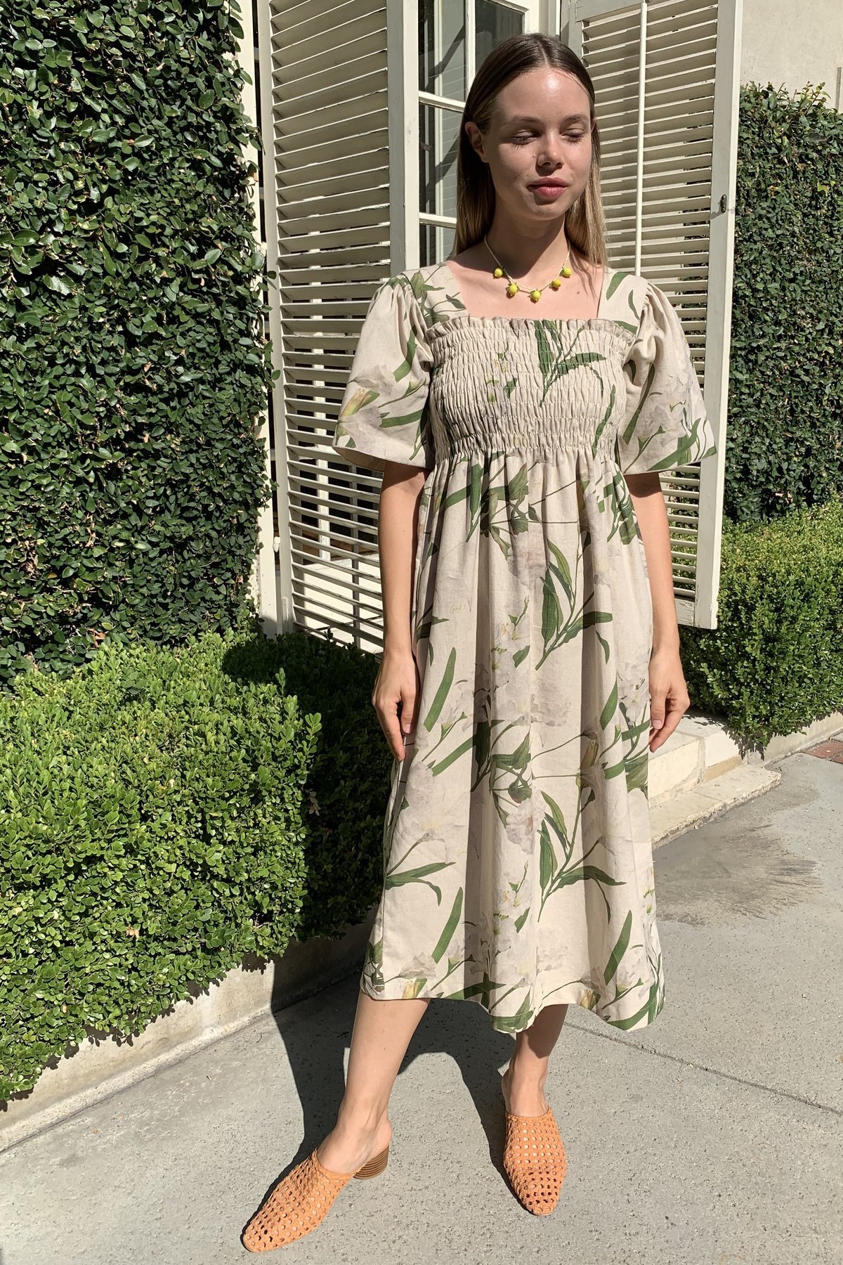 Lisa Says Gah Toni Midi Dress - Floral - Image 2 of 5