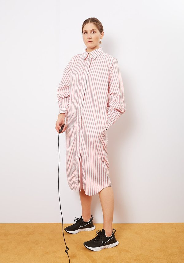 Ganni Lollipop Stripe Cotton Dress | Garmentory