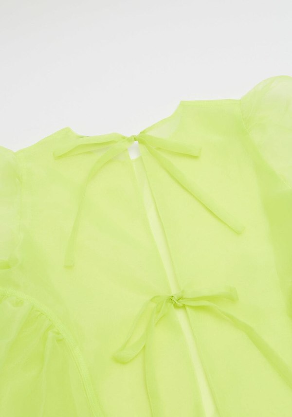 Sandy Liang Bobo Top - Neon Yellow