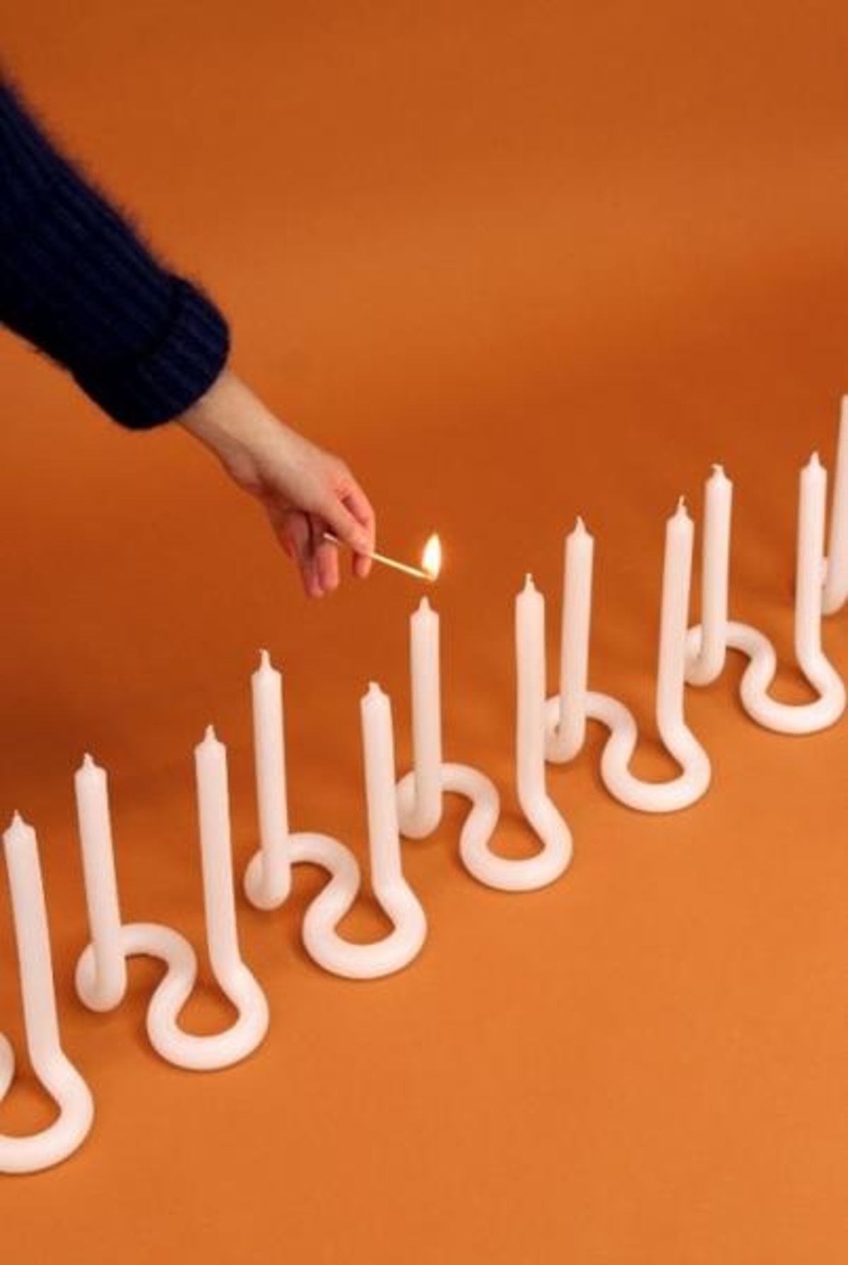 Lex Pott Twist Candle White Garmentory