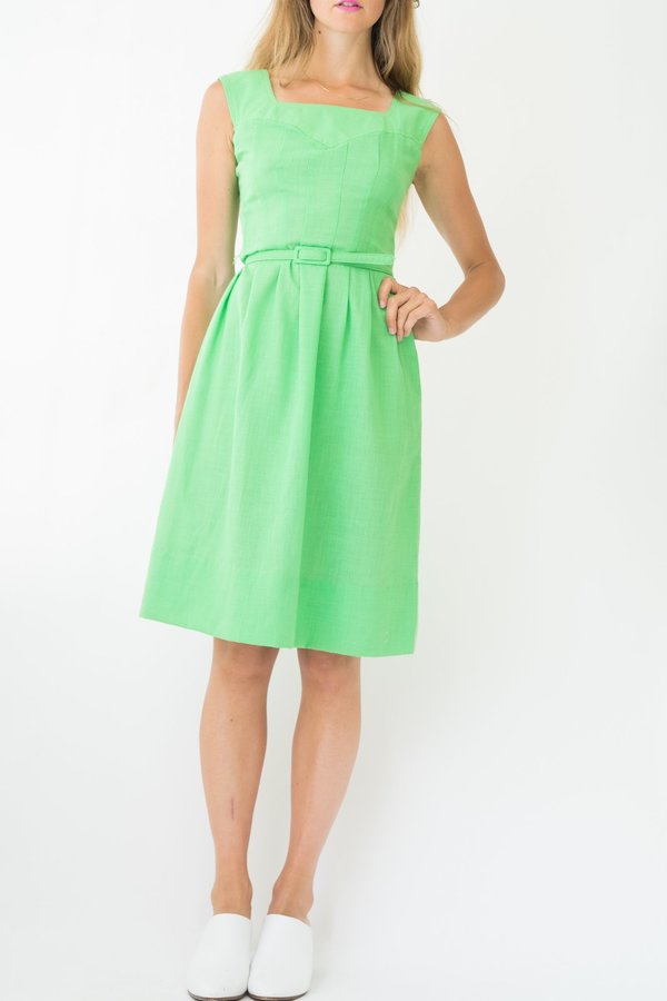 Vintage Bright Green Dress (S) | Garmentory Vintage Bright Green Dress (S) | Garmentory