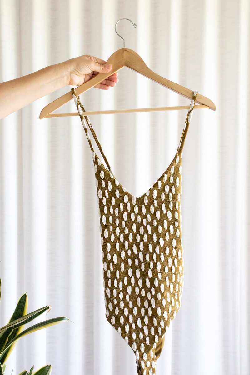 Mara Hoffman Swim Emma Suit - Rocce Dot Jacquard | Garmentory