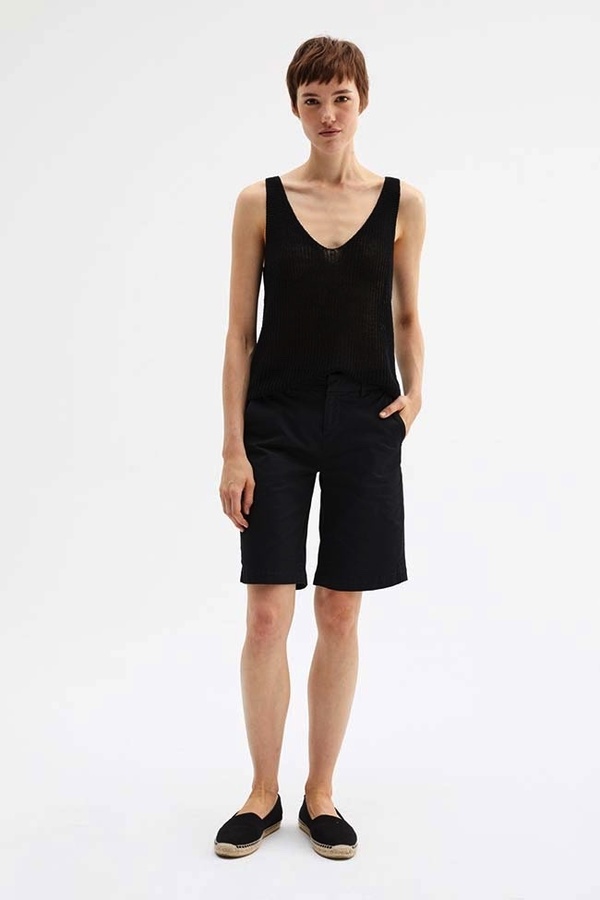 Nili Lotan Granada Bermuda Short - Jet Black Nili Lotan Granada Bermuda Short - Jet Black