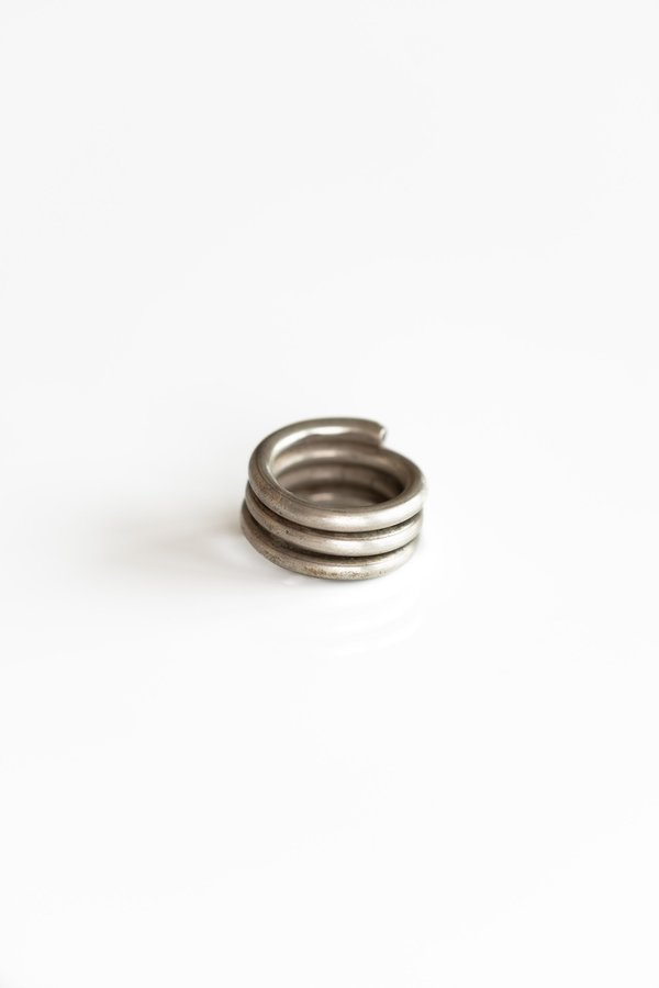 Vintage SILVER COIL RING - Indian Silver Vintage SILVER COIL RING - Indian Silver