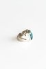 Vintage SQUARE TURQUOISE RING - Silver/Turquoise - Thumbnail 4