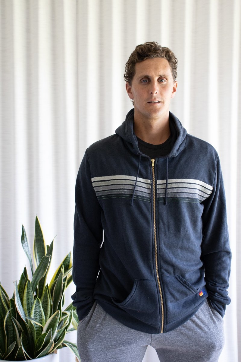 Aviator Nation Stripe Zip Hoodie Garmentory