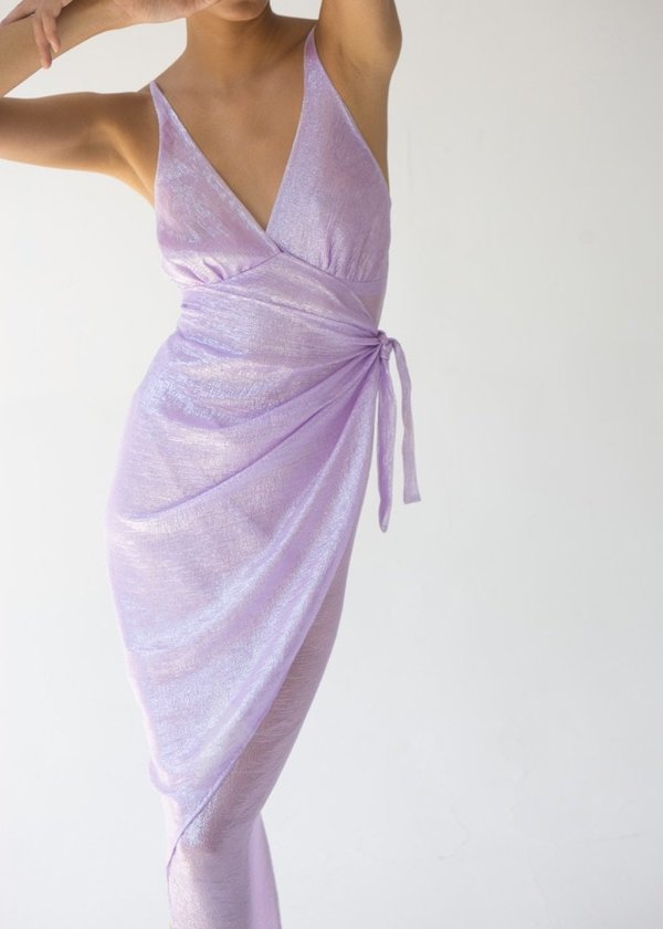 Tach Clothing Atocha Wrap Dress - Lavender Tach Clothing Atocha Wrap Dress - Lavender