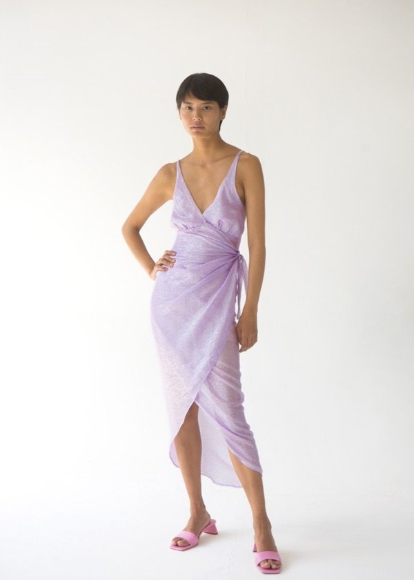 Tach Clothing Atocha Wrap Dress - Lavender Tach Clothing Atocha Wrap Dress - Lavender