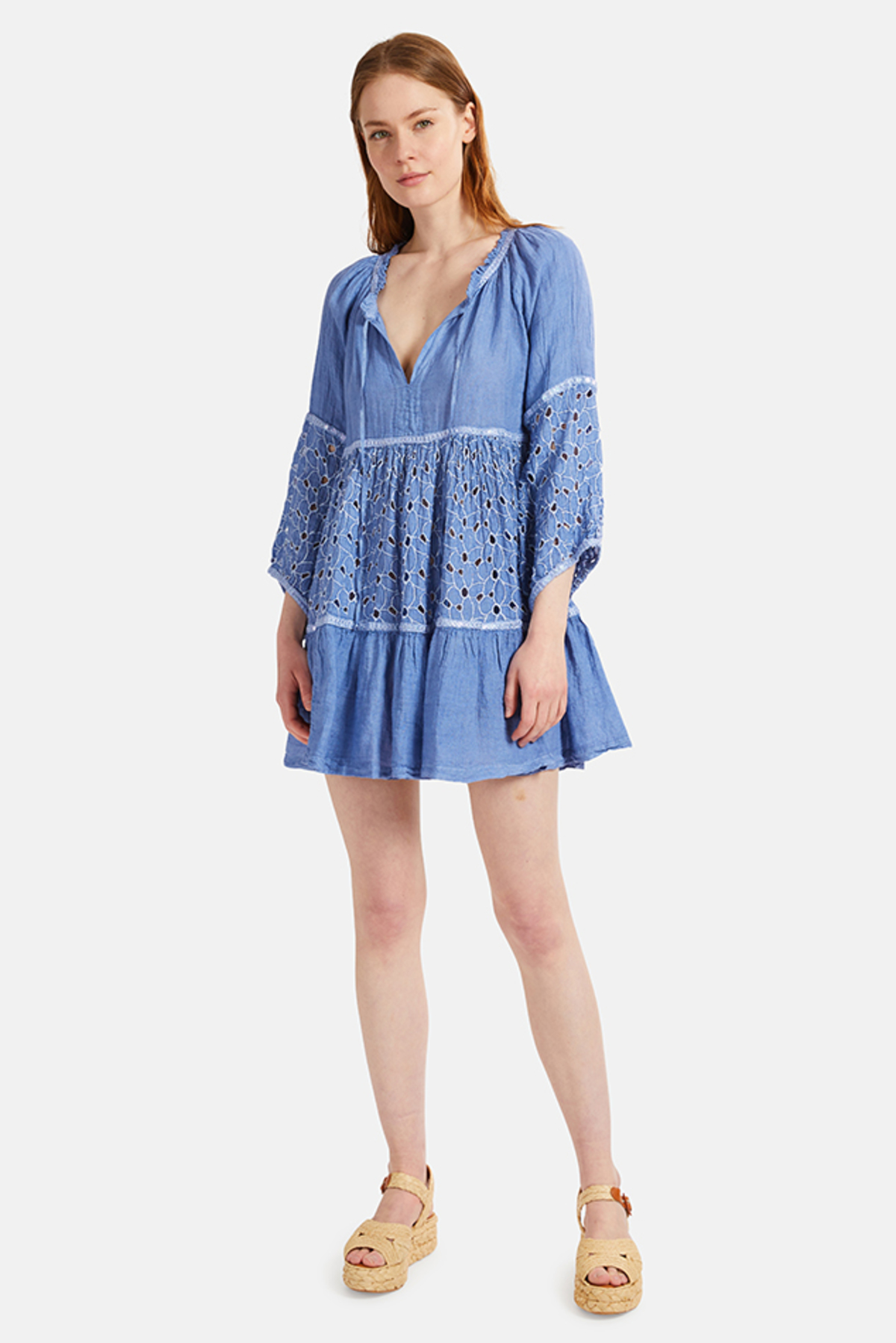 cranberry mini dress CHLOIE LINEN MINI DRESS