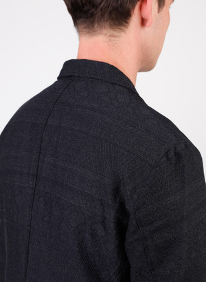 Engineered Garments Andover Wool Geo Jacquard Jacket - Charcoal Engineered Garments Andover Wool Geo Jacquard Jacket - Charcoal