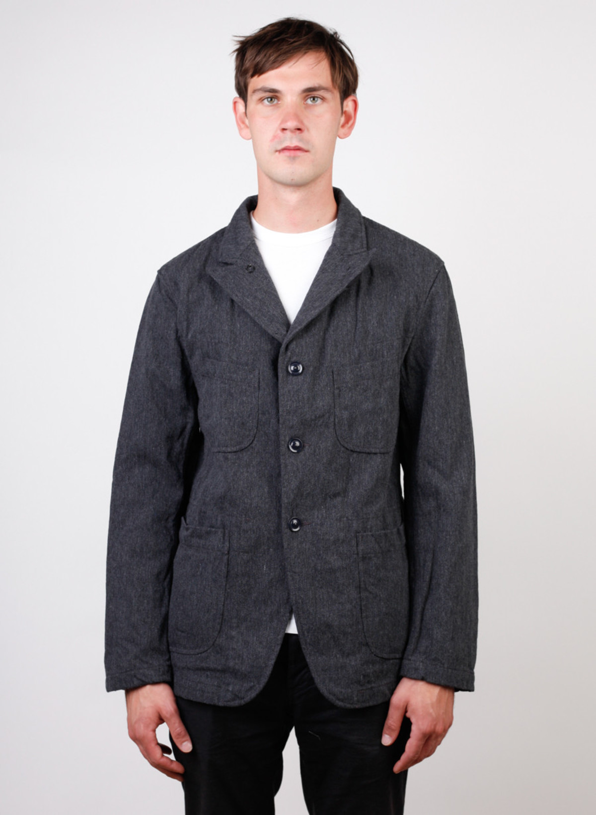 Engineered Garments Bedford Wool Serge Jacket - Charcoal | Garmentory 