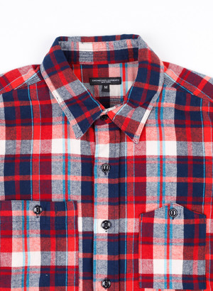 Engineered Garments Plaid Flannel Work Shirt Engineered Garments Plaid Flannel Work Shirt