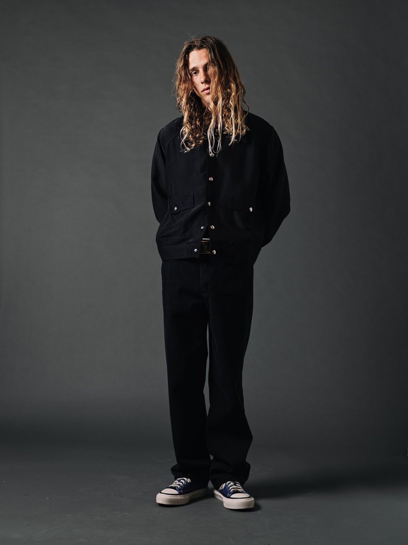 SECOND/LAYER Unlined Snap Jacket - Black | Garmentory