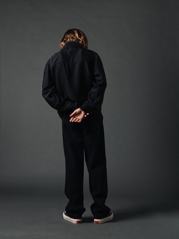 SECOND/LAYER Unlined Snap Jacket - Black | Garmentory