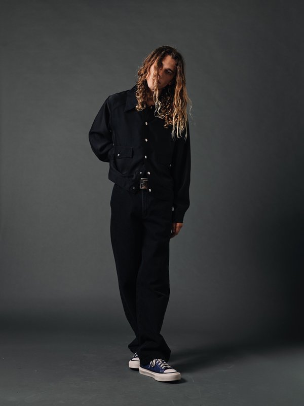 SECOND/LAYER Unlined Snap Jacket - Black | Garmentory