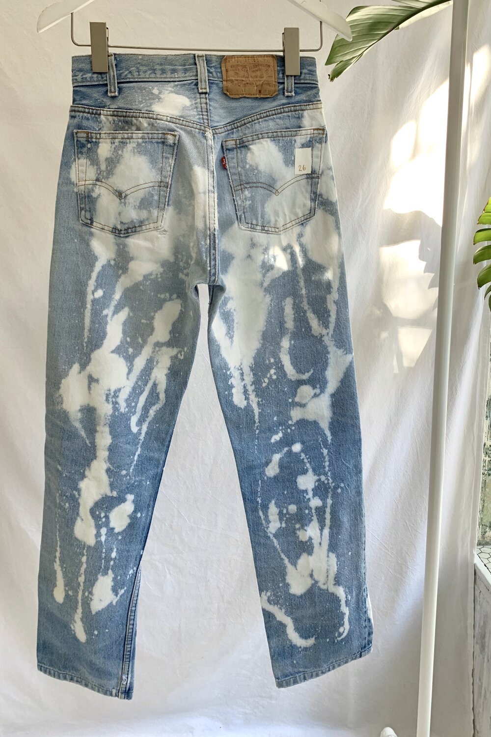 Bleached levis sale