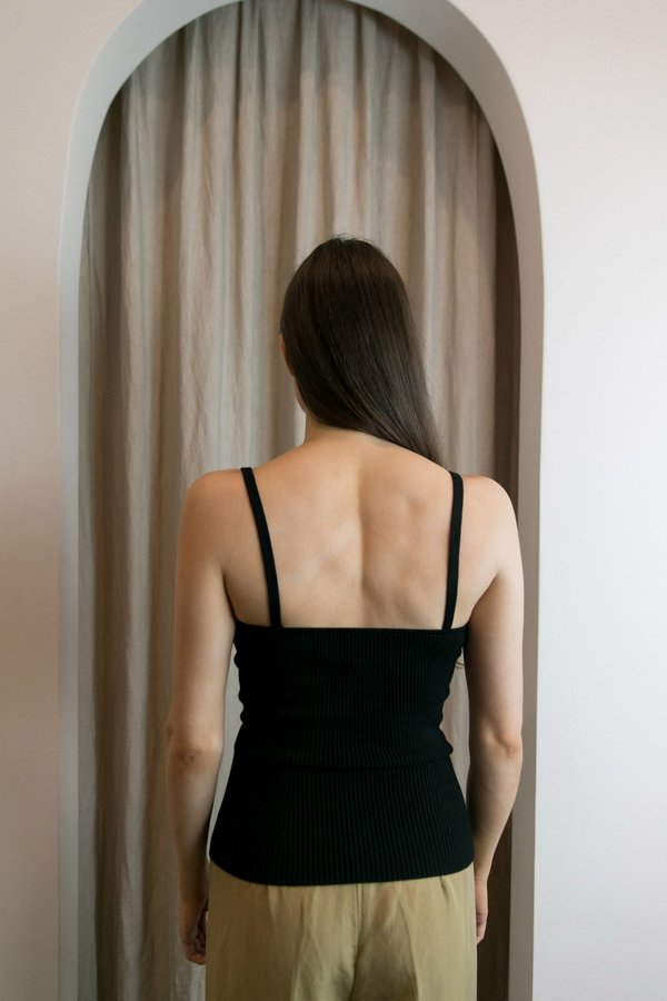 MARA HOFFMAN CARO SWEATER TANK - BLACK MARA HOFFMAN CARO SWEATER TANK - BLACK