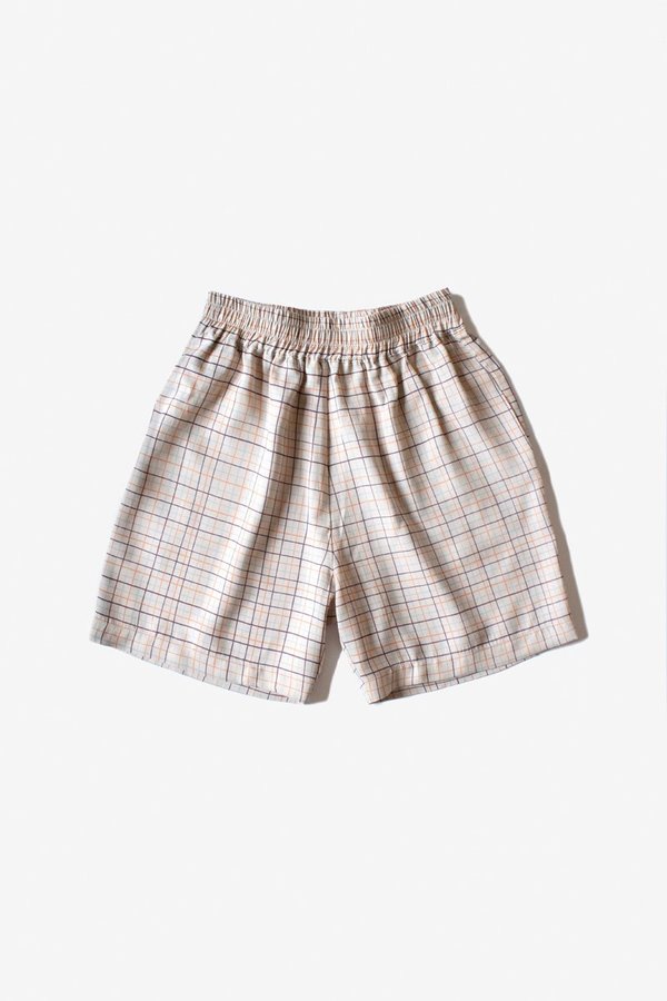 North Of West Kelly Short - Fog Color Grid Print North Of West Kelly Short - Fog Color Grid Print