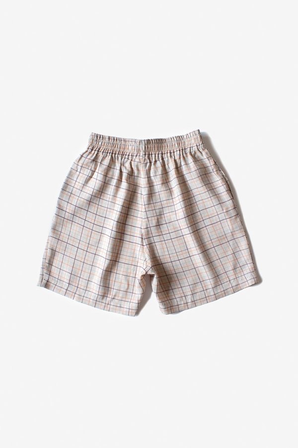 North Of West Kelly Short - Fog Color Grid Print North Of West Kelly Short - Fog Color Grid Print