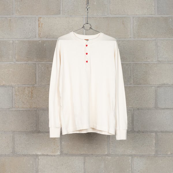 Human Made Henley Neck Long T-Shirt - White | Garmentory