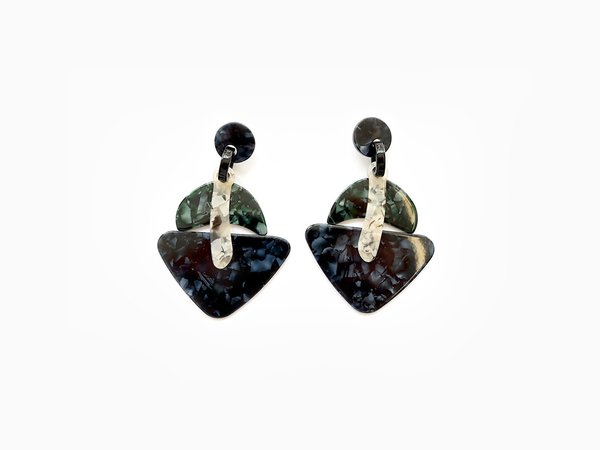 Valet Studio Ebony Earrings - Navy Valet Studio Ebony Earrings - Navy