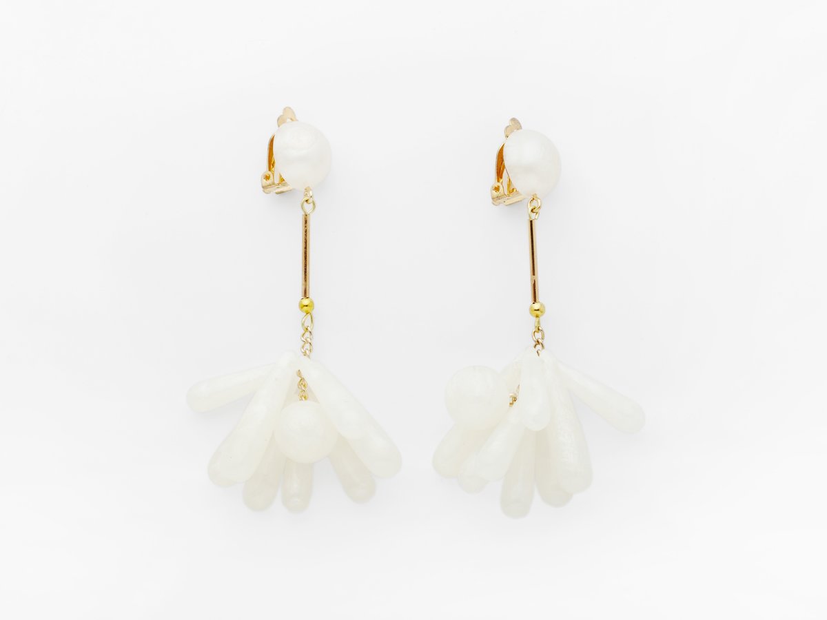 Rita Earrings White - Image 3 of 3