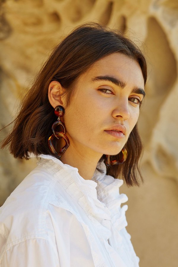 Romane Earrings in Tortoise
