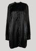 Berenik LONG SILKY RAYON SATIN BLOUSE - Black - Thumbnail 5