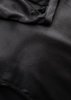 Berenik LONG SILKY RAYON SATIN BLOUSE - Black - Thumbnail 8