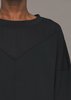 Berenik PATCHWORK COTTON JERSEY SWEATER - black transparent/opaque - Thumbnail 3