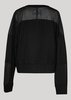 Berenik PATCHWORK COTTON JERSEY SWEATER - black transparent/opaque - Thumbnail 8