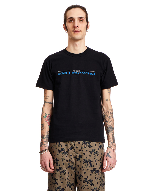 Sacai Lebowski Black Cotton T-Shirt - Multicolor | Garmentory