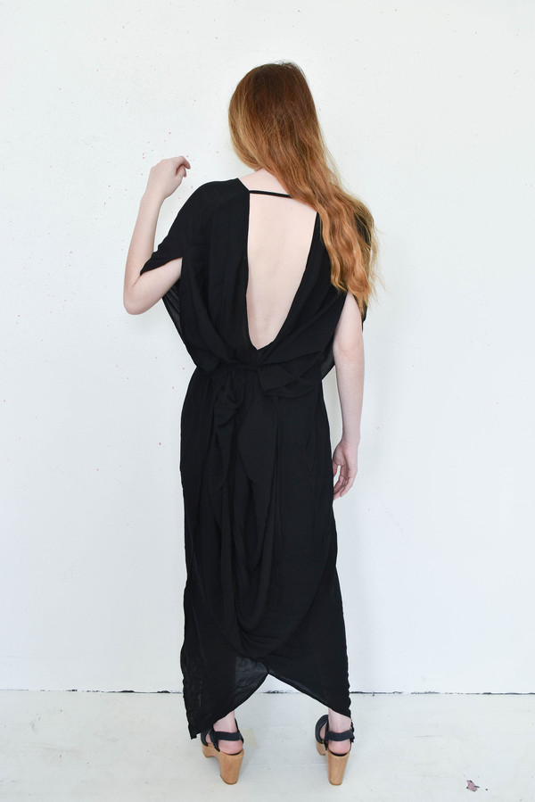 7115 By Szeki Signature Kimono Maxi Dress in Black 7115 By Szeki Signature Kimono Maxi Dress in Black